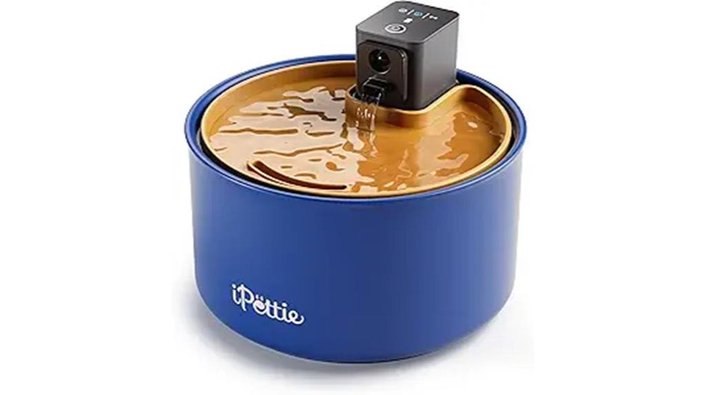 ceramic cat fountain 3 5l