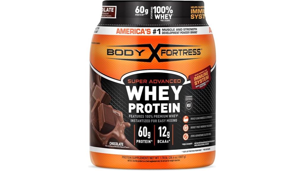 chocolate whey protein powder