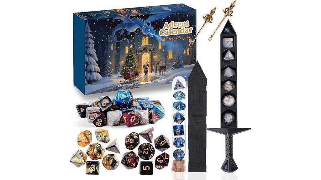 christmas d d dice calendar