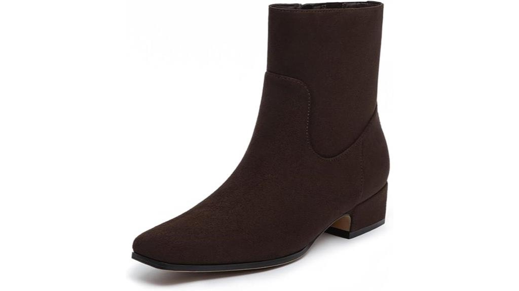 chunky heel ankle boots