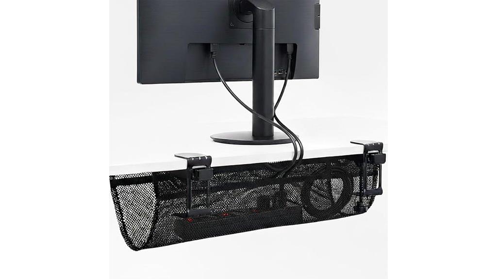 clamp on mesh cable organizer