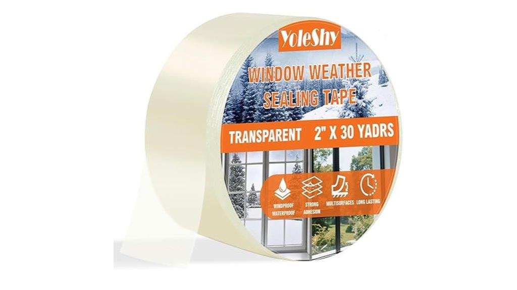 clear window sealing tape