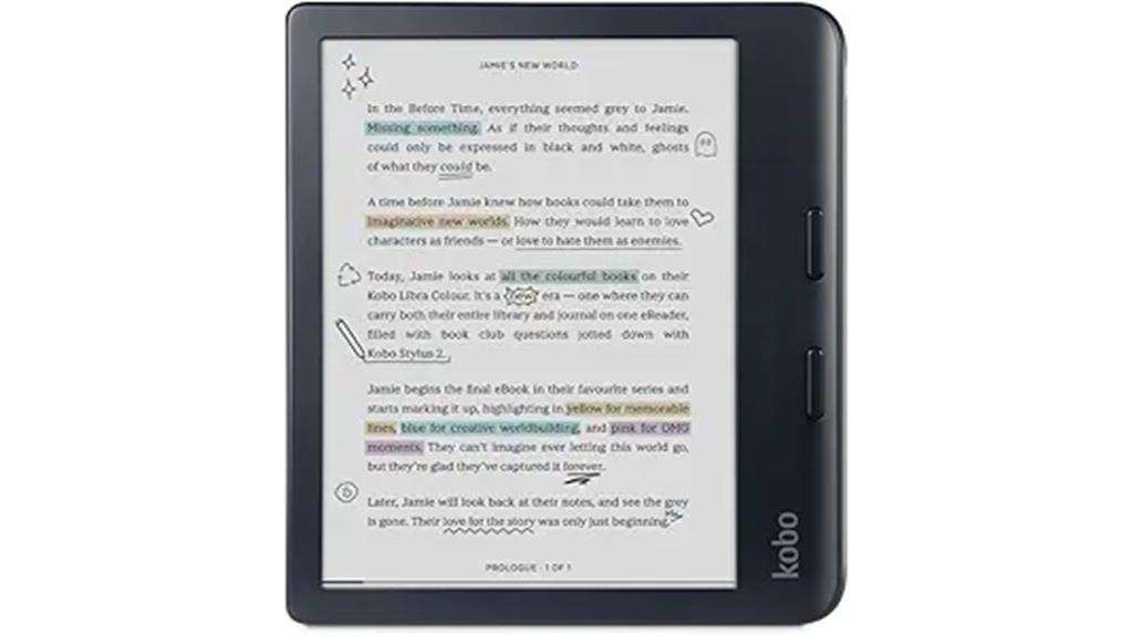 color ereader with kaleido