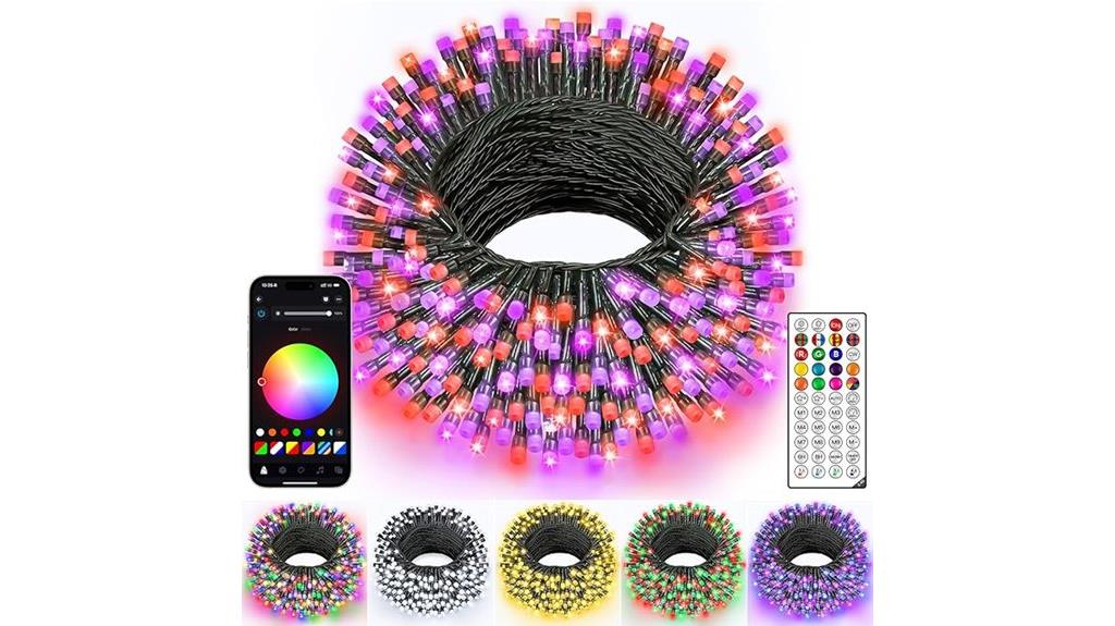 colorful 131ft led lights