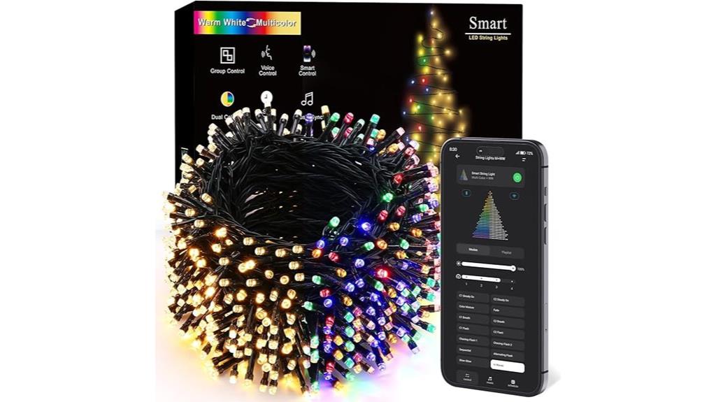 colorful 229ft led string