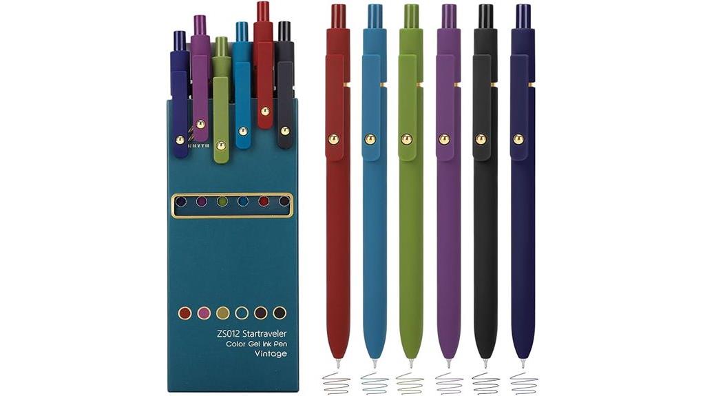 colorful fine point pens