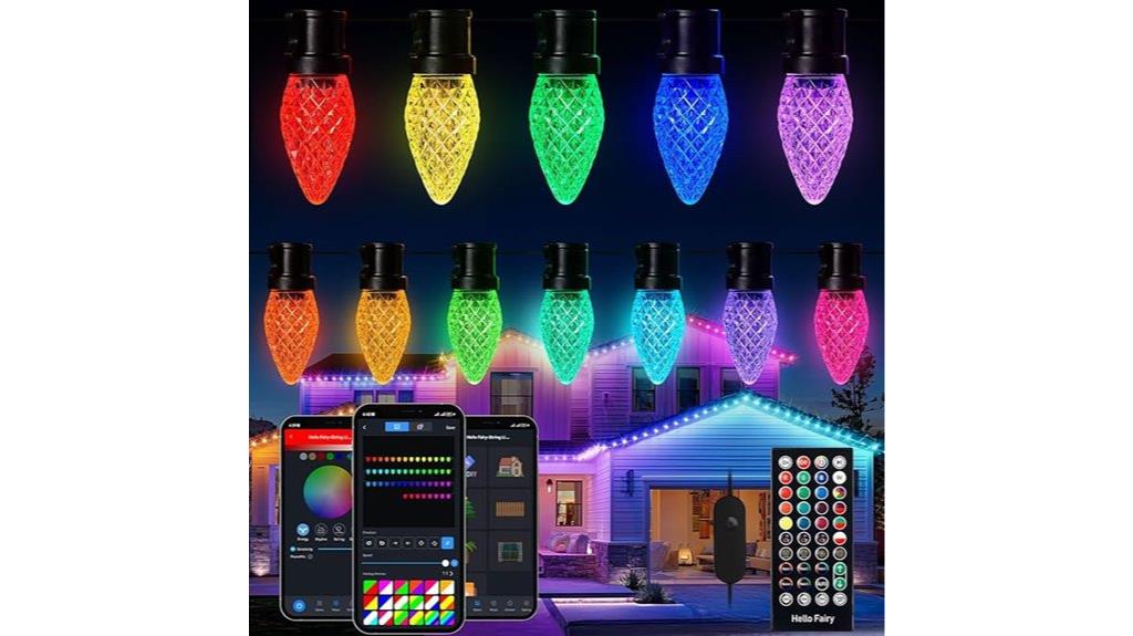 colorful outdoor smart lights