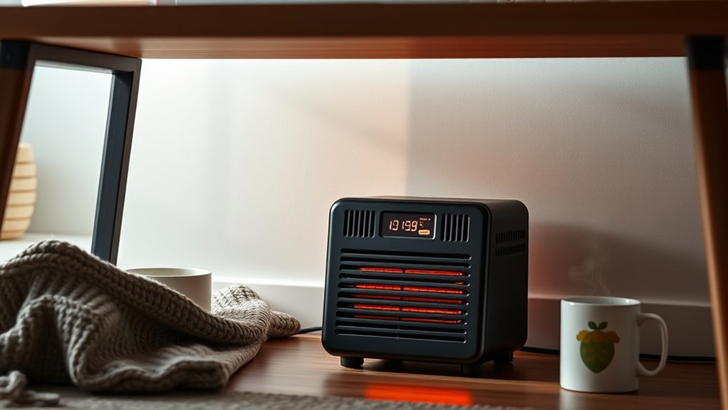 compact desk space heaters