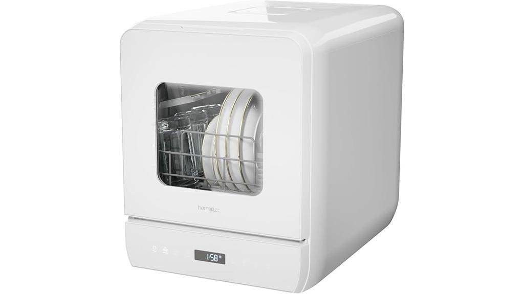 compact dishwasher with options