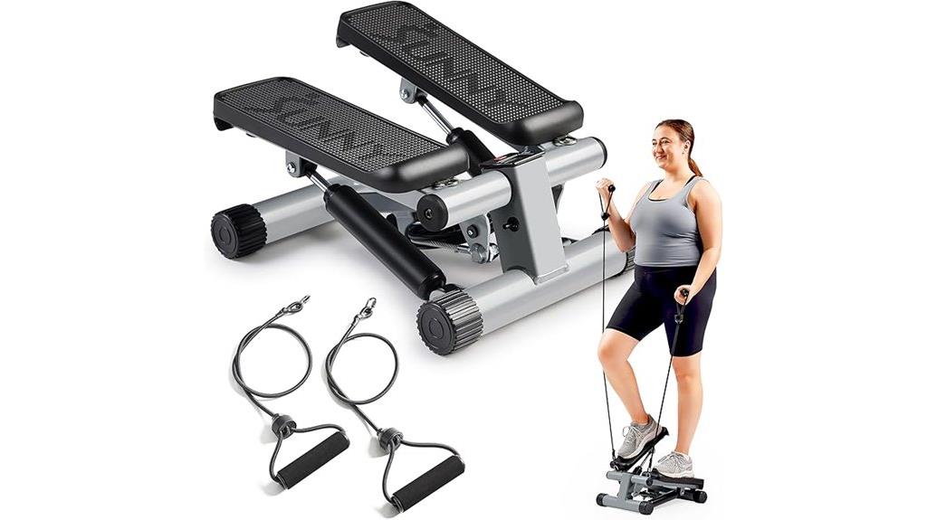 compact fitness stepper set
