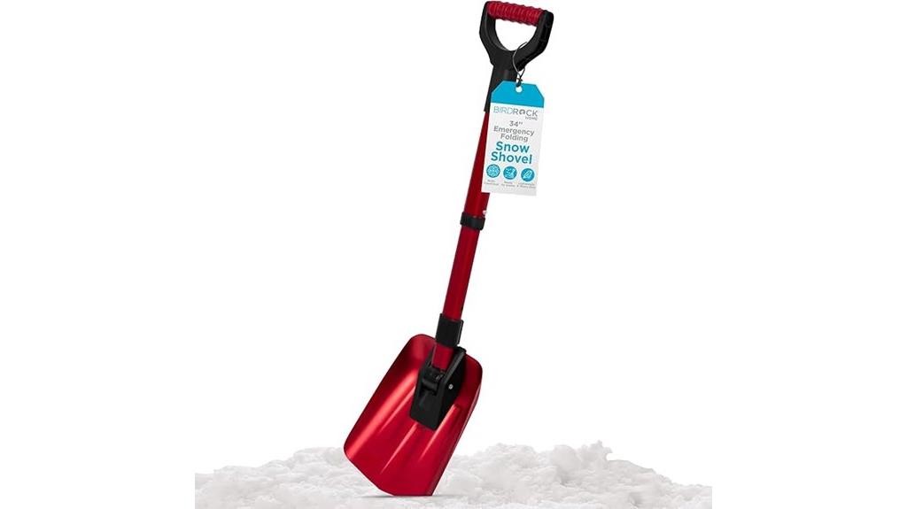 compact folding snow shovel