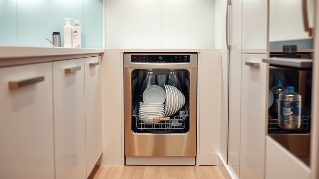 compact space saving dishwashers