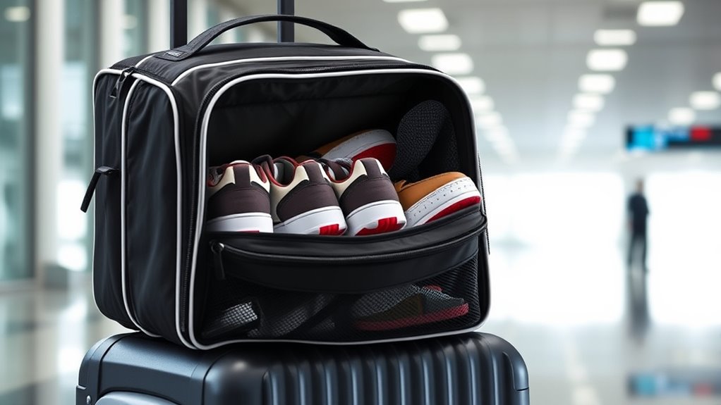 compact travel shoe organizers