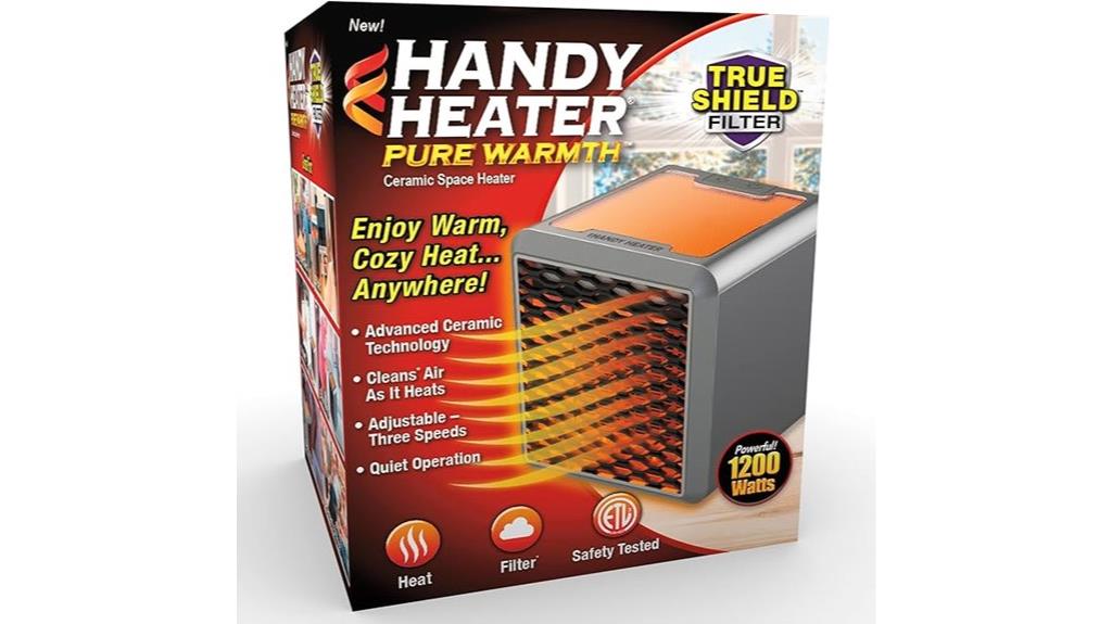 compact wall mounted heater