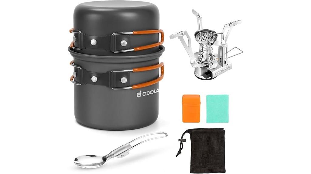 complete camping cookware set
