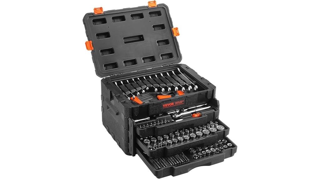 comprehensive 450 piece tool set