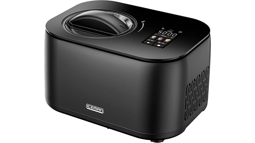 compressor powered ice cream maker