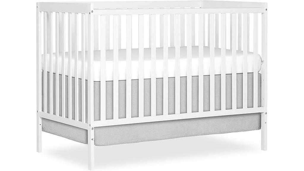 convertible 5 in 1 baby crib