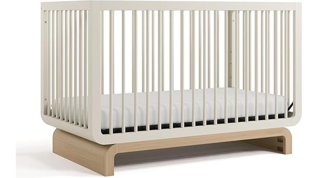 convertible crib with toddler guardrail