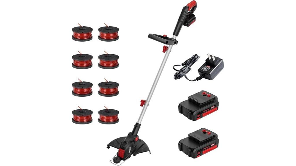 cordless trimmer with spools