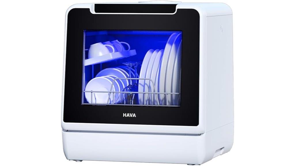 countertop dishwasher with eight programs