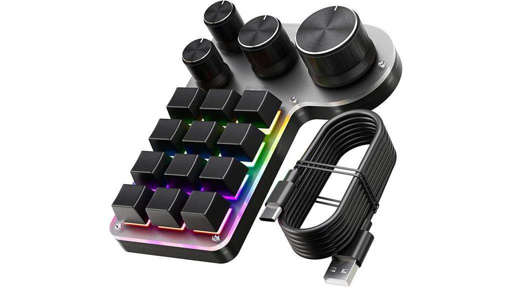 customizable macro keyboard knobs