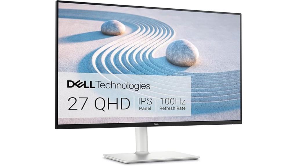 dell ash white monitor