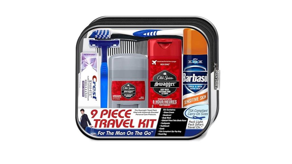 deluxe men s tsa travel kit