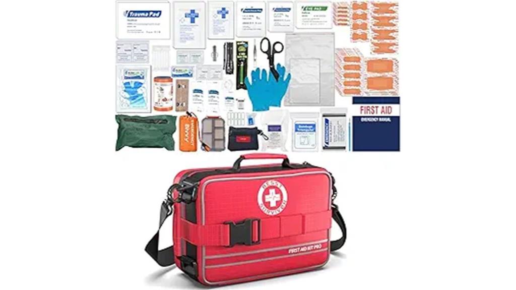 detailed multi compartment first aid kit