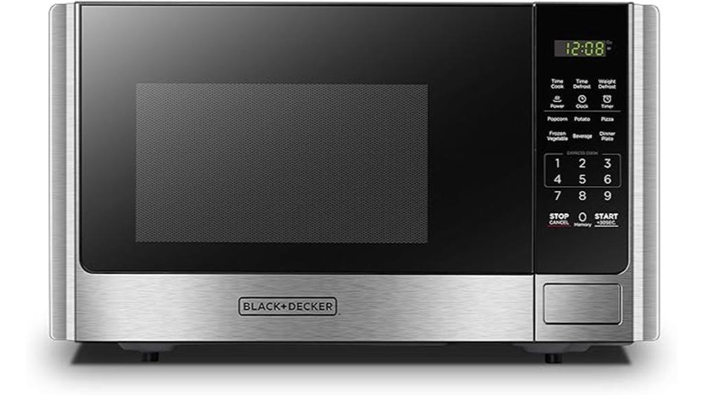 digital microwave with turntable