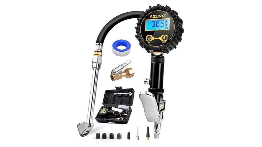 digital tire inflator with gauge