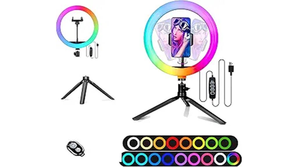 dimmable phone ring light