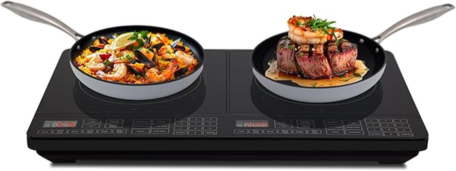 double burner induction cooker