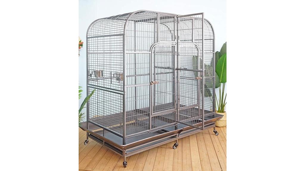 double cage with divider