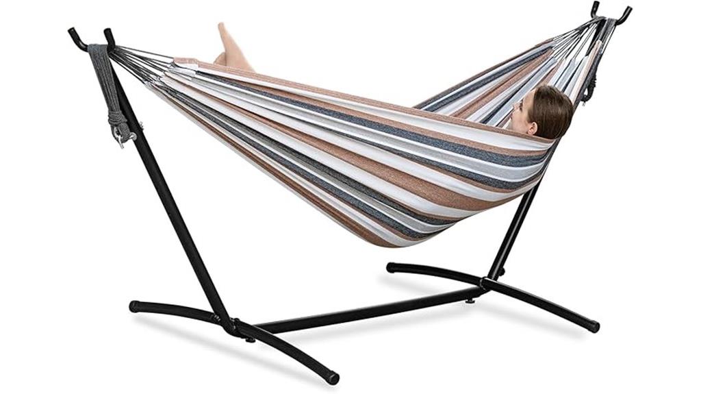 double outdoor hammock stand
