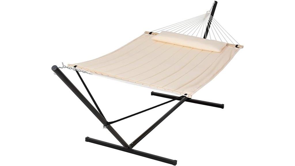double outdoor hammock stand