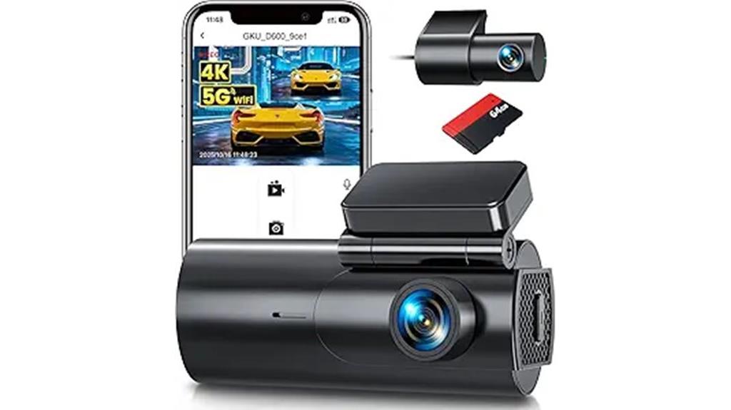 dual 4k 1080p dashcam