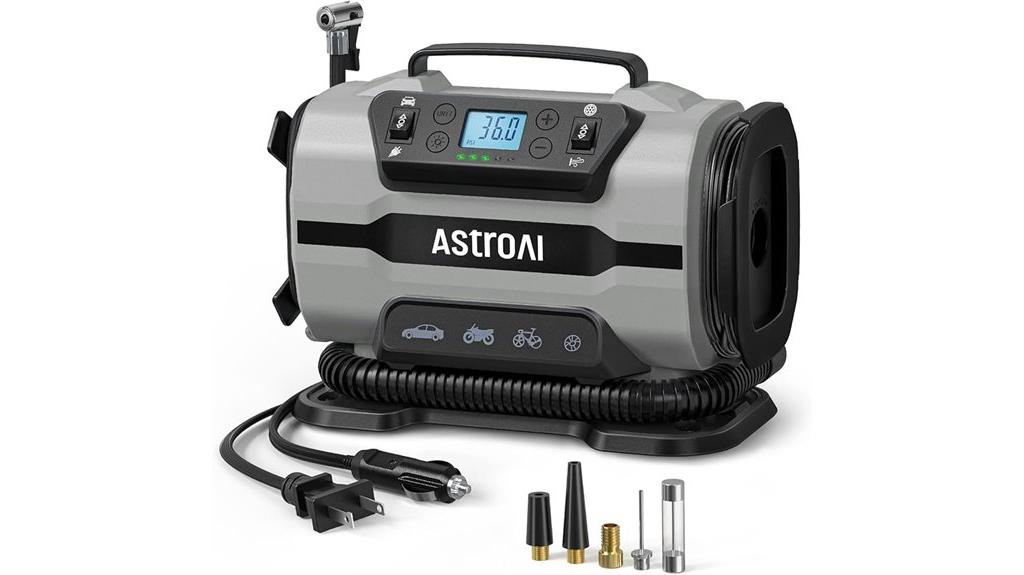 dual motor portable inflator