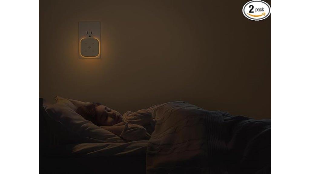 dual pack wall night lights