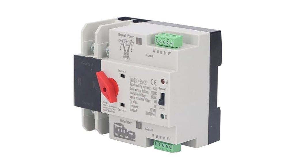 dual power transfer switch