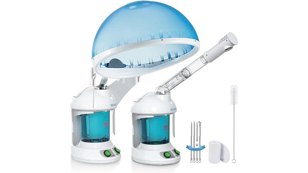 dual use hair face steamer