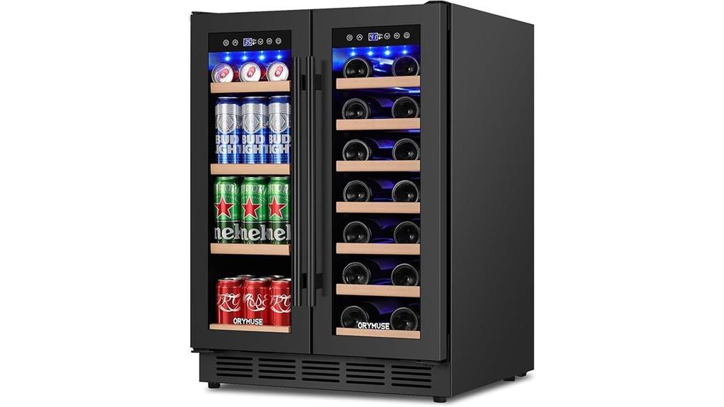 dual zone wine beverage refrigerator