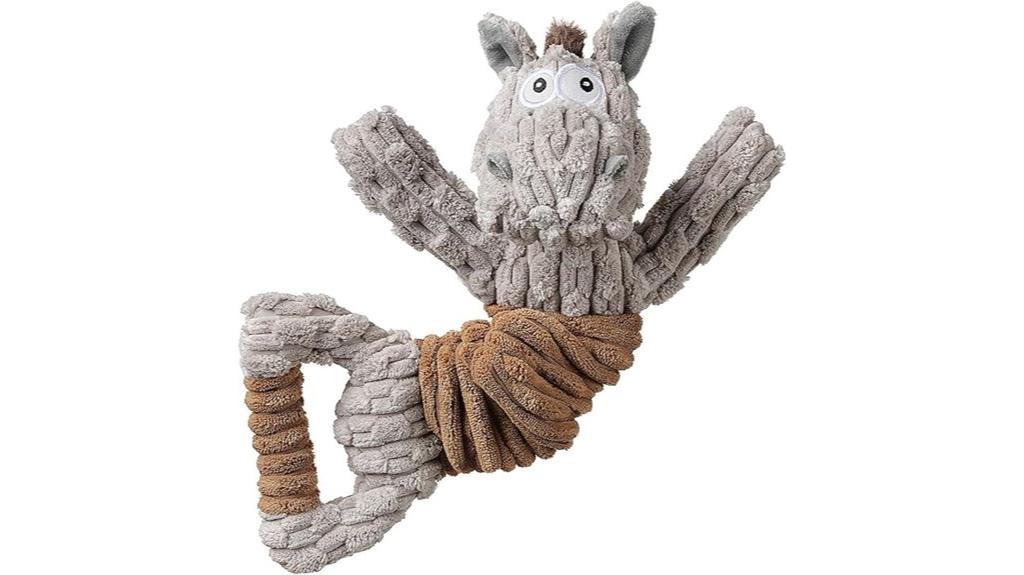 durable plush tug toy