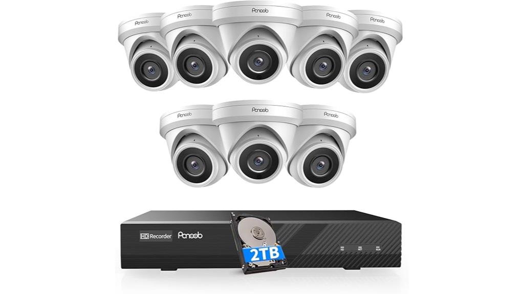 eight camera 5mp poe system