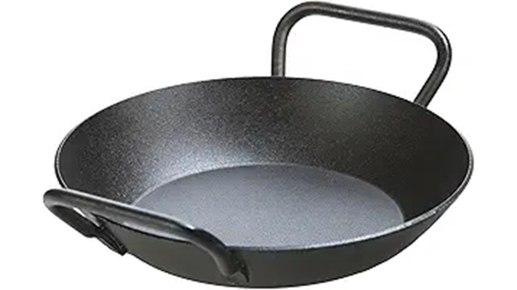 eight inch seasoned skillet