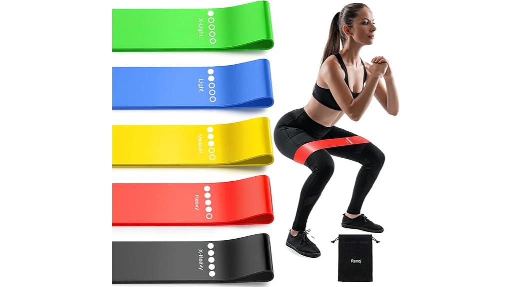 elastic workout and therapy bands