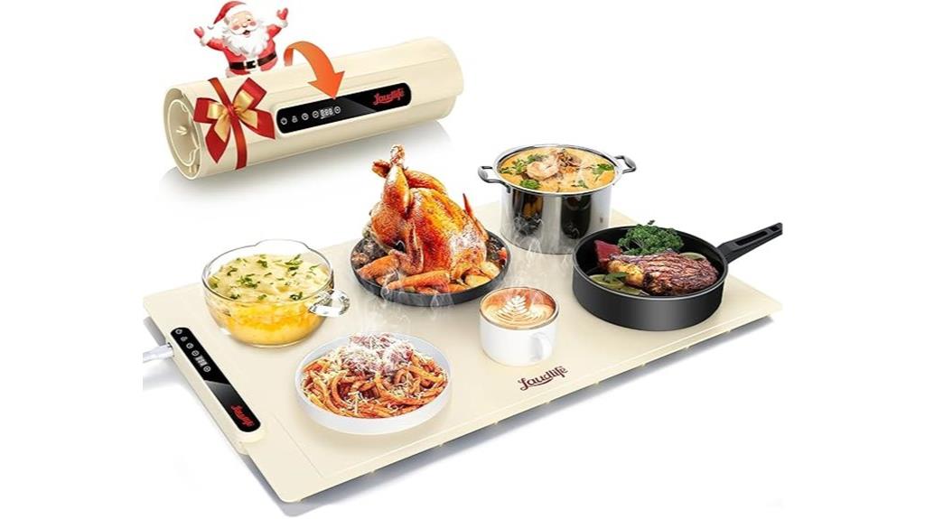 electric warming tray with adjustable temperature