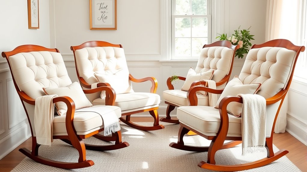 elegant comfortable nursery chairs