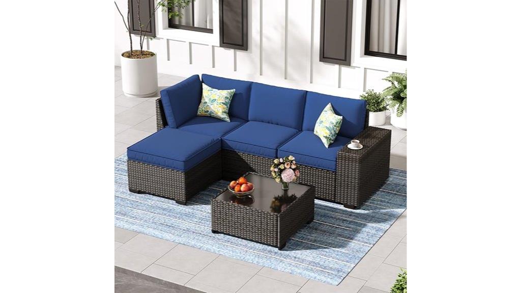 elegant outdoor patio set