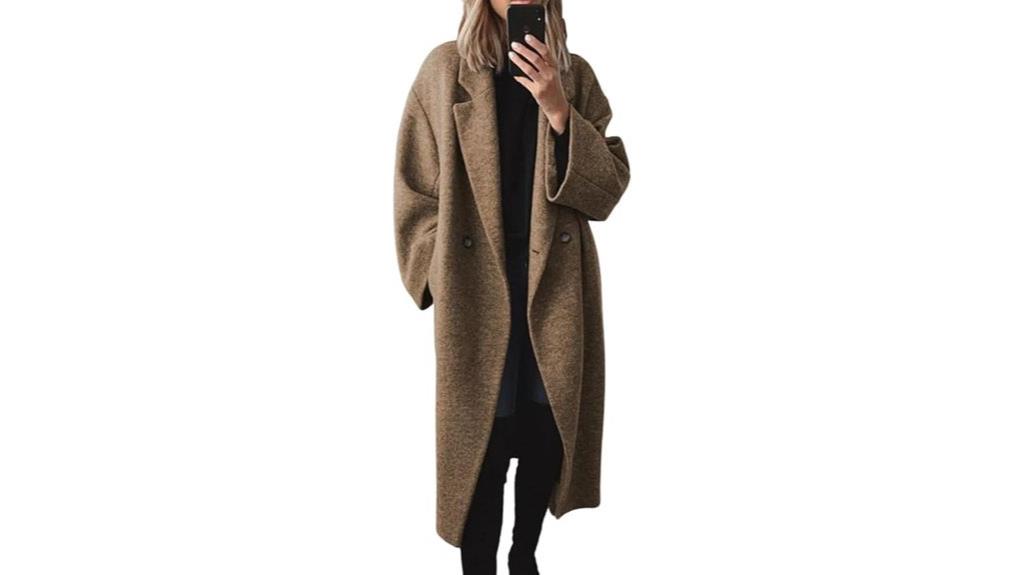 elegant wool double coat